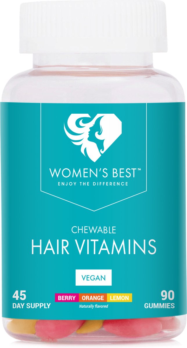 Chewable Hair Vitamins Mixed (60) Berry / Orange / Lemon