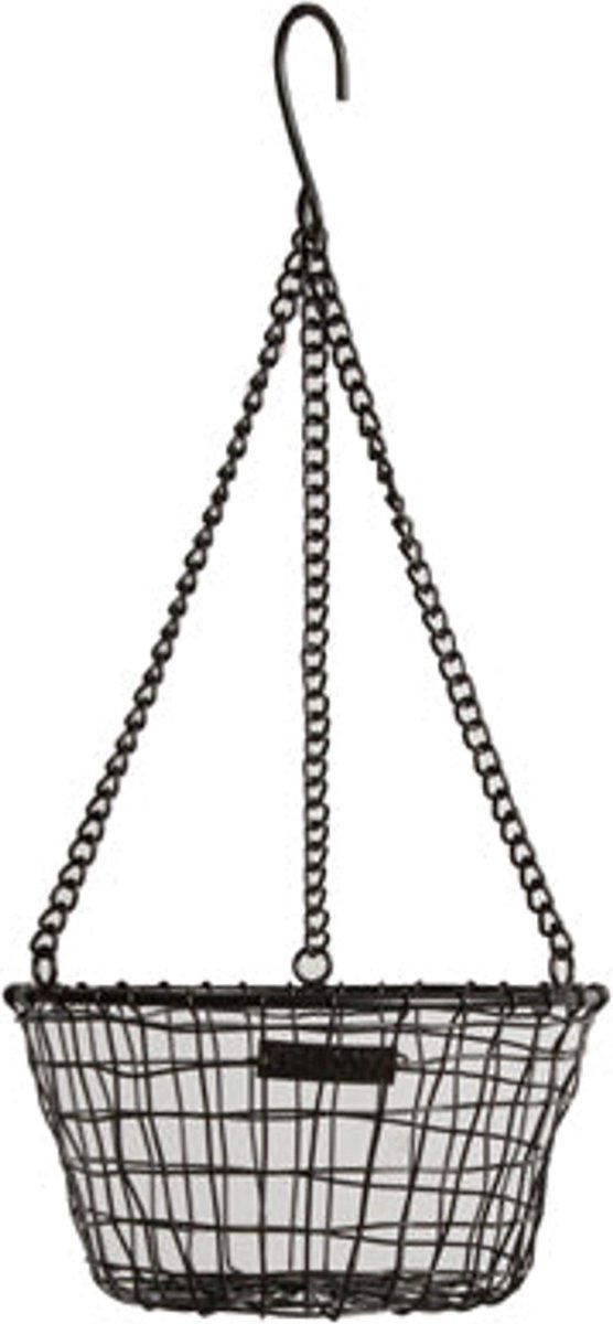 Metal hanging basket Zwart - Mrs Bloom - maat S