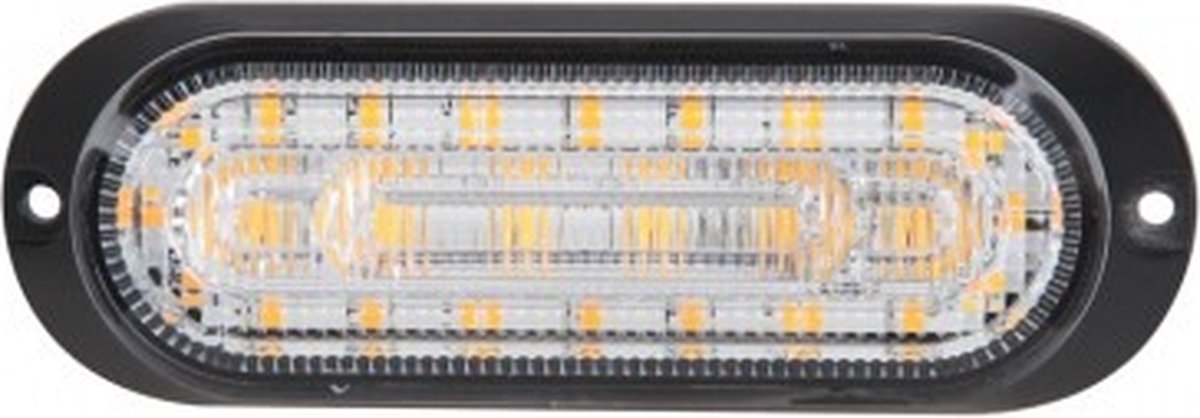 Feu Flash LED - Lampe Stroboscopique - Orange - R10 R65 - 10W - 12/24V