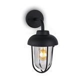 Lampe d'extérieur Brilo STRAT - 3481-015 - raccord E27 - noir - IP44 - 33,5 x 16 x 21 cm