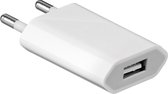 USB stekker - Universele USB Oplader - Geschikt voor Apple iPhone 13 PRO/13/12/11/11 PRO/ XS/ XR/ X/ iPhone 8/ 8 Plus/ iPhone SE - Adapter - wit