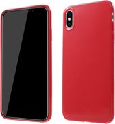 Peachy Flexibel TPU hoesje iPhone XS Max Case - Rood
