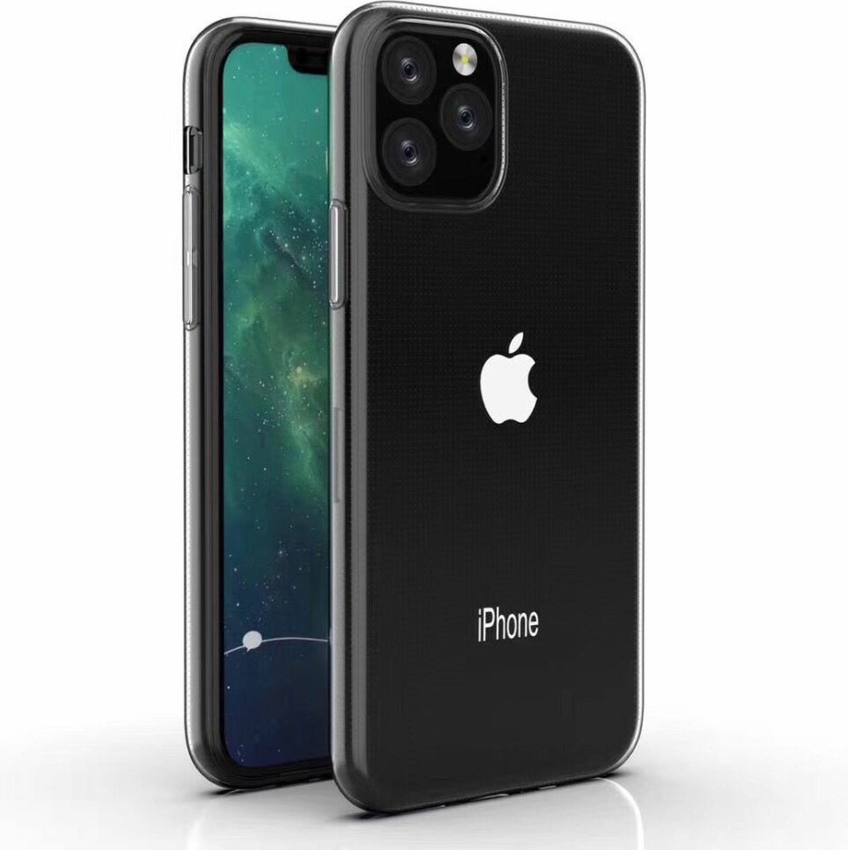 Peachy Transparant TPU hoesje geschikt voor iPhone 11 - Doorzichtig