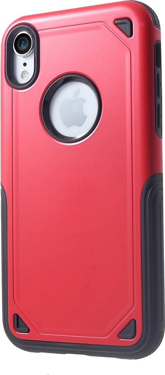 Peachy ProArmor protection hoesje bescherming geschikt voor iPhone XR case - Rood