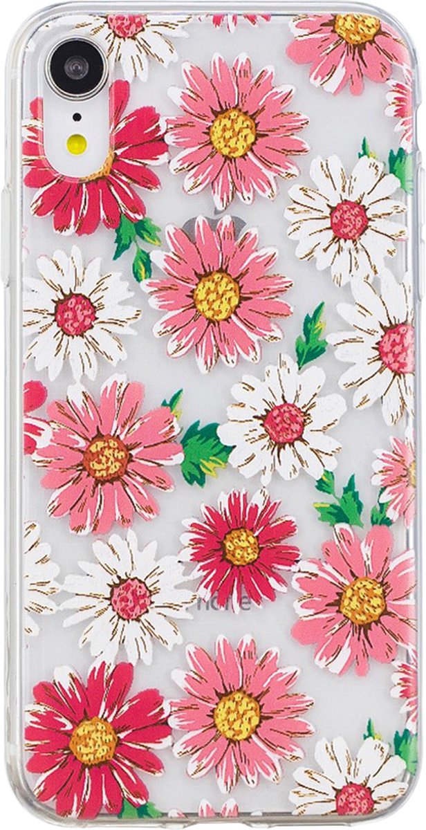Peachy Madeliefjes TPU hoesje geschikt voor iPhone XR cover