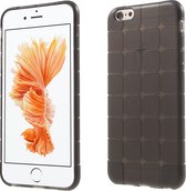 Peachy iPhone 6 6s grijs geblokt hoesje TPU cover extra bescherming