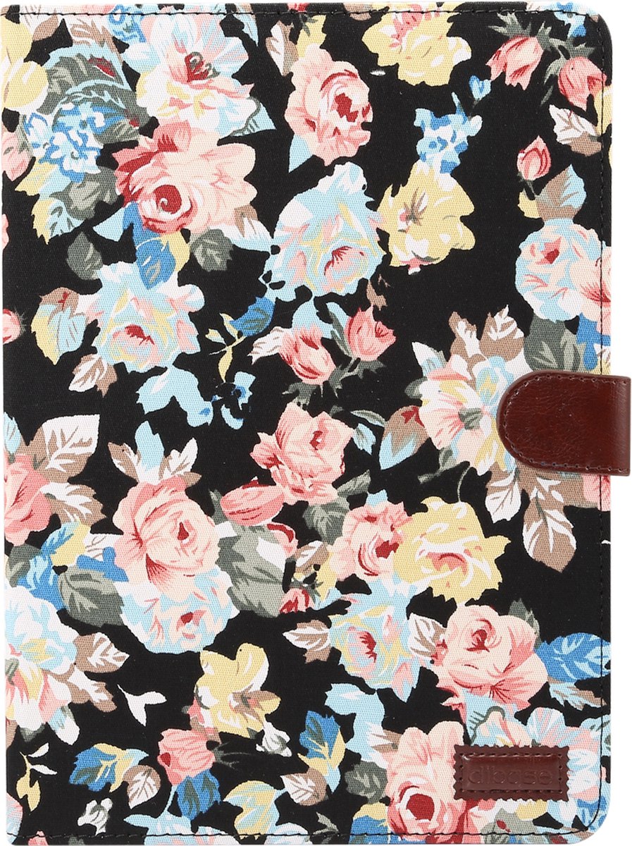 Peachy Hoes Hardcase Bloemen geschikt voor iPad Pro 11 inch 2018 Fabric Kleurrijk - Zwart