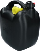 Carpoint Jerrycan voor benzine met Flexibele Vulslang 10 Liter Kunststof Zwart