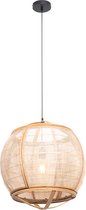 QAZQA pascal - Suspension orientale - 1 lumière - Ø 50 cm - Marron - Salon | Chambre à coucher | Cuisine