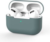 Hoesje in het Petrol Groen geschikt voor Apple AirPods Pro - TCH - Siliconen - Case - Cover - Soft case - Onepiece