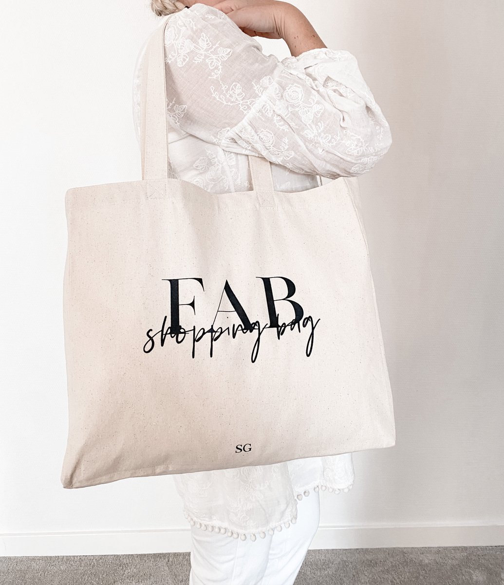 Stationery & Gift | Katoenen Tas | FAB shopping bag | Shopper van katoen