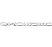 GLAMS - Collier Figaro 4,0 mm - Argent