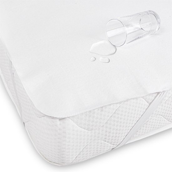 Hoeslaken 60x120 molton protector blanc - 100% coton/flanelle