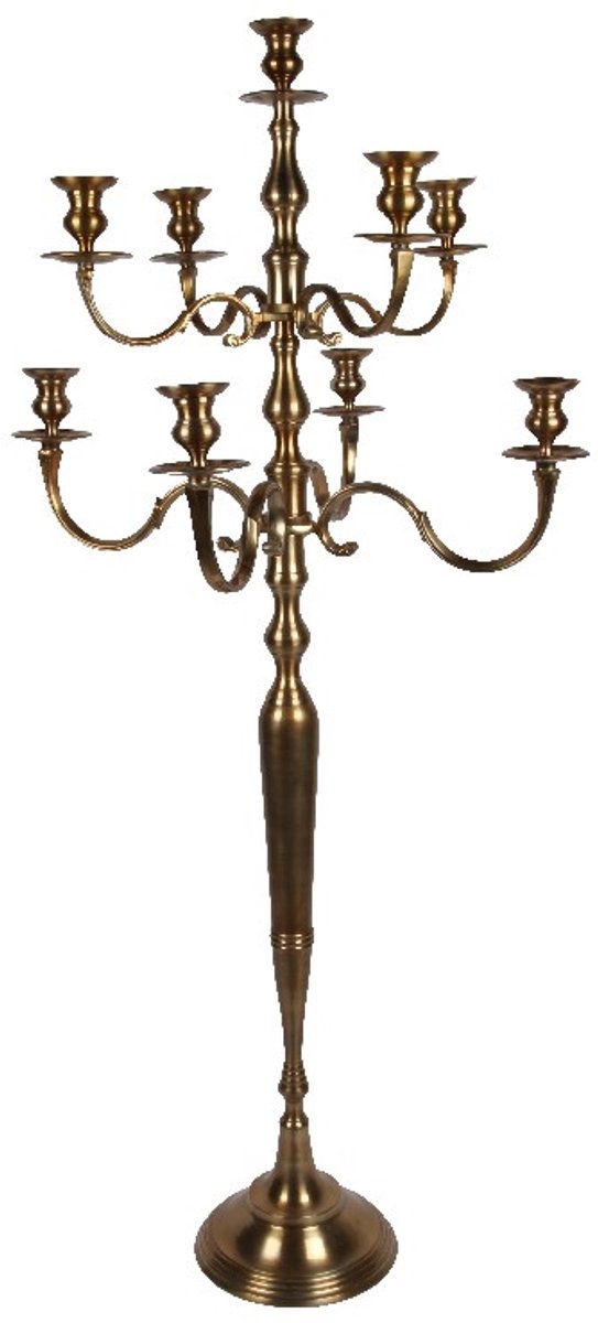 Baroque - Kandelaar - Kandelaar 9-Arms 182 cm - Goud - Aluminium - 182x80x80 - Aluminium