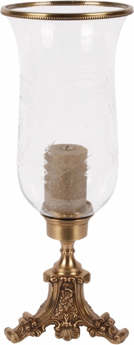 Baroque - Windlicht - Windlicht Vanna 57 cm - Goud - Koper / Glas - 57x21.5x21.5 - Brass+glass