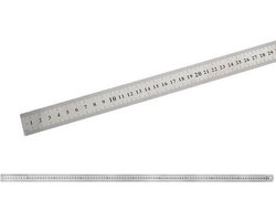 RVS liniaal - 100cm - topex