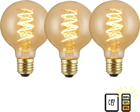 LED lamp - 3 staps dimbaar - 4W - 2500K warm wit