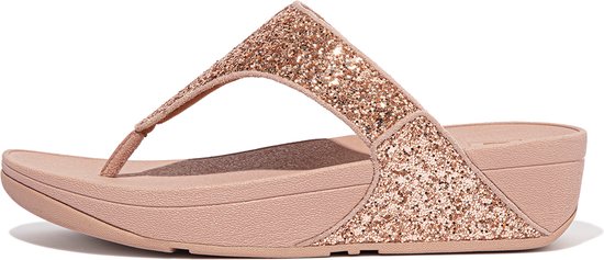 FitFlop Lulu Glitter Toe-Thongs PU Glitter ROSE - Taille 40