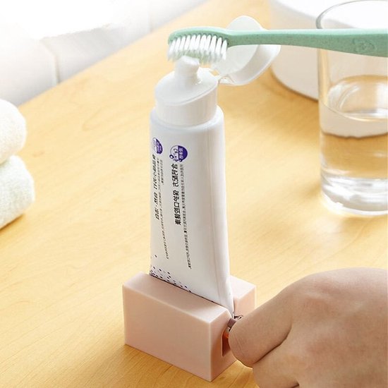 Lot De 3 Distributeurs Dentifrice Anti-gaspillage Lahviuu, Presse-tube Plastique Multicolore