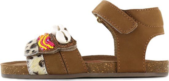 Sandalen Meisjes Cognac Beads Leer Shoesme Maat 30 bol