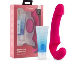 Easy Choice - Love Rider - Strapless Vibrator - Strap On Vibrator - Sex Toys voor Vrouwen - Vibrators voor Vrouwen - Dildo - Strapon - Glijmiddel Waterbasis - EasyGlide Glijmiddel - Erotische Giftset - Cadeau Vrouw - EasyToys - Roze