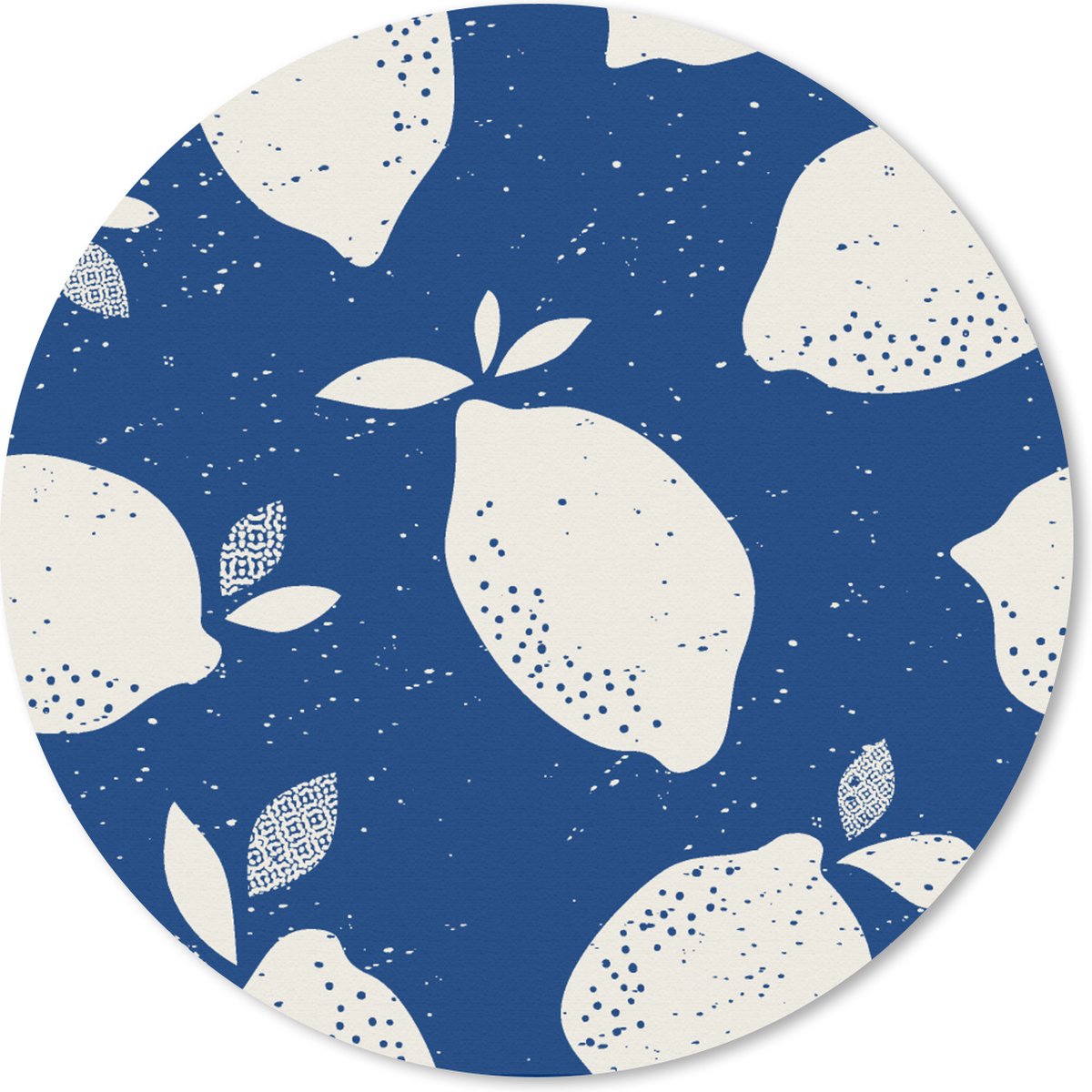 Muismat rond 20x20 cm - Mousepad Design - Citroen - Fruit - Ronde muismatten