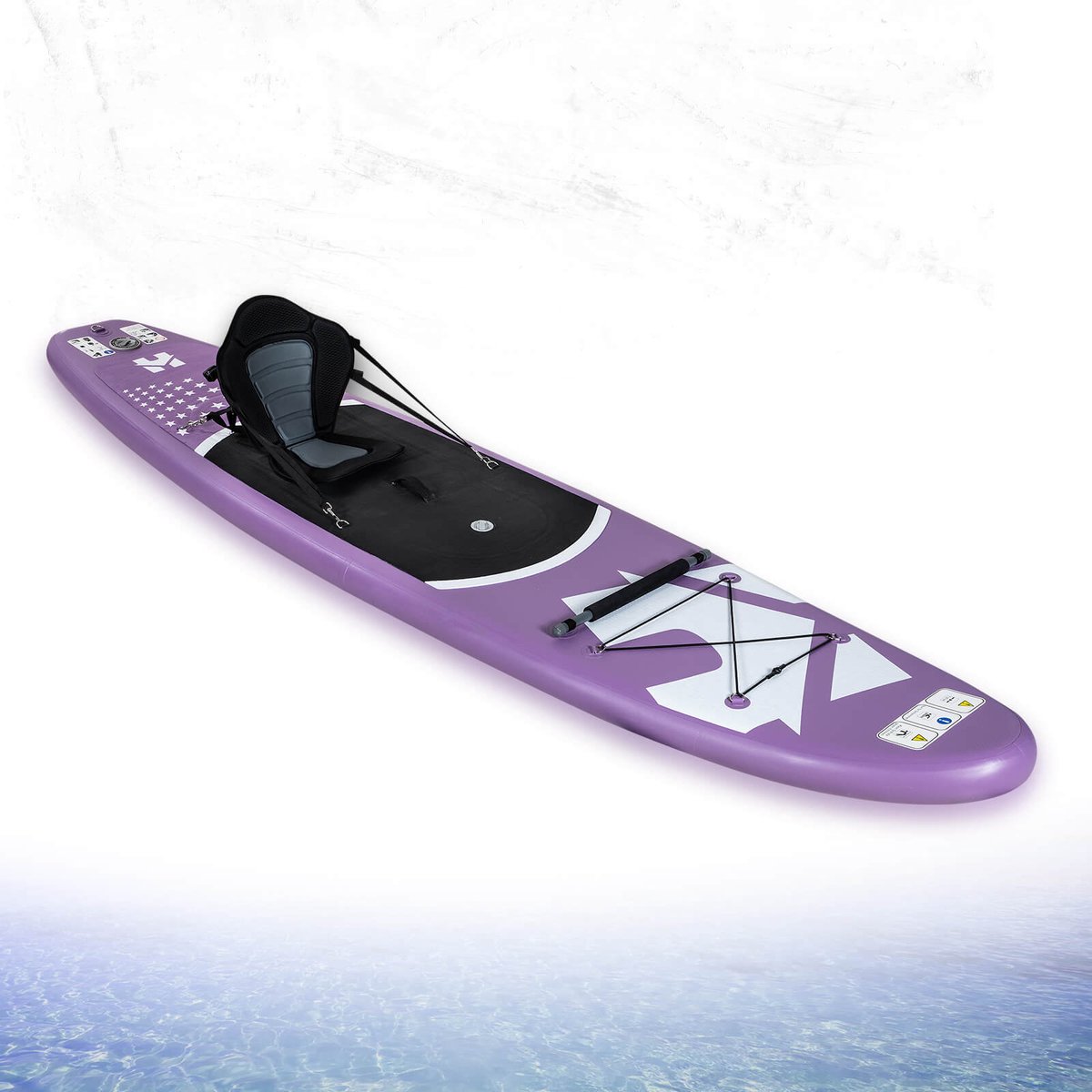 Stand up Paddle Board - SUP board - MOANA - Paars (Lengte: 366cm)