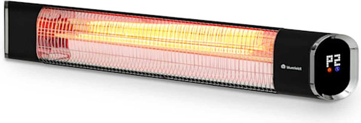 Blumfeldt Dark Wave Infraroodstraler - Terrasverwarmer 9 standen - 2000W max. - tot 40 m² - Beschermingsklasse: IP65