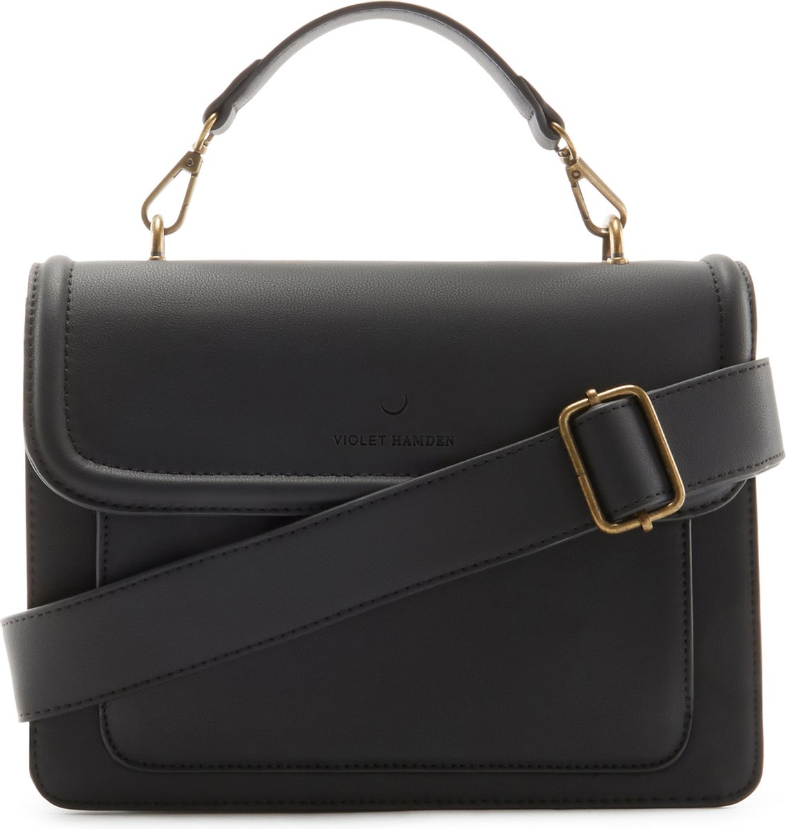 Violet Hamden Essential Bag Dames Crossbody tas Kunstleer - Zwart | bol.com