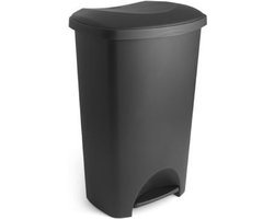 Pedaalemmer - Prullenbak - Afvalbak - 50 liter – Zwart