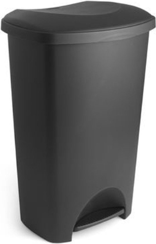 Pedaalemmer - Prullenbak - Afvalbak - 50 liter – Zwart
