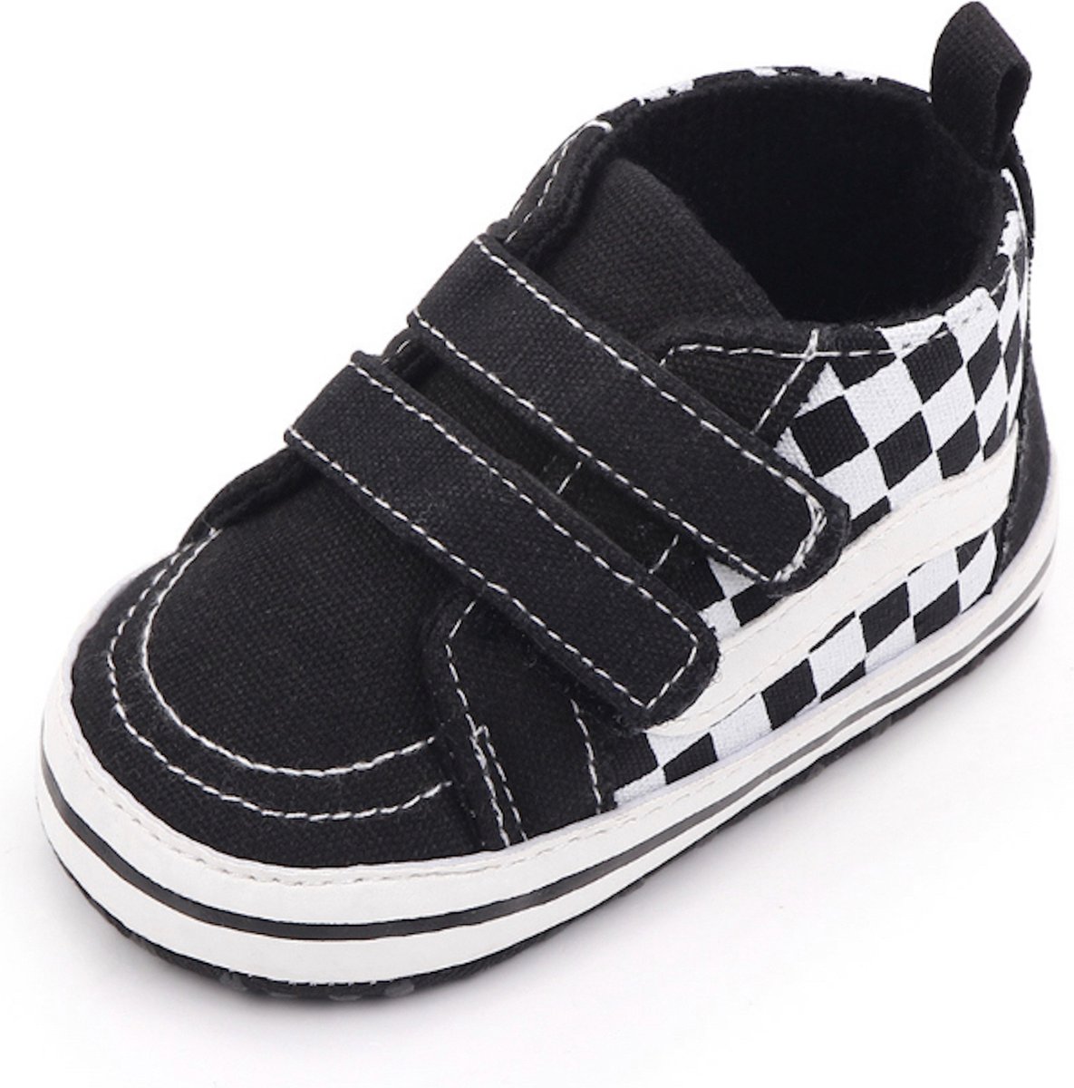 Baby-slofje.nl Stoere hoge baby schoenen baby sneakers van Baby-Slofje Zwart ( 11 cm)