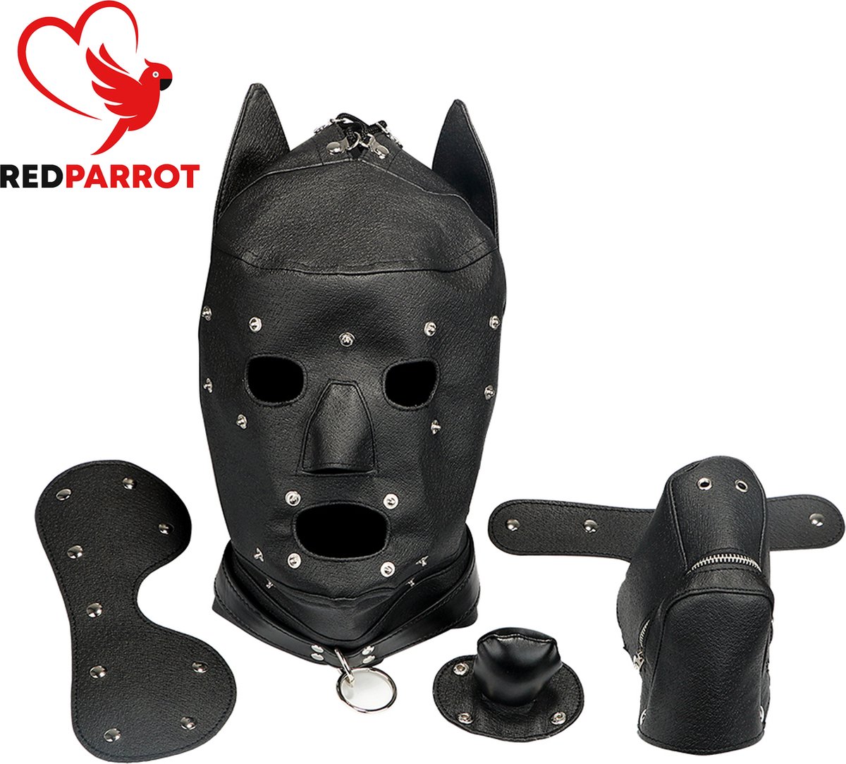 Sm Masker Rollenspel Bdsm 3 In 1 Uitvoering Luxe Seks Masker Hond Verstelbaar 4478