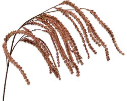 Silk-ka Kunstbloem-Zijde Amaranthus Hang Bruin 114 cm