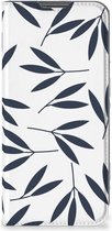 Leuk Telefoonhoesje Nokia G11 | G21 Smart Cover Leaves Blue