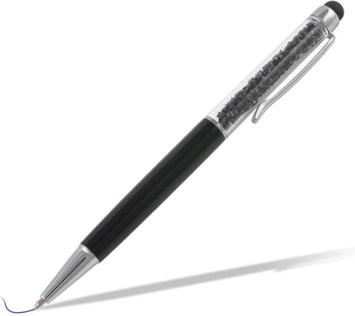 Mobiele telefoon Pen - Smartphone Pen - Tablet Pen - Schrijven Balpen Touchscreen Pen - Tabletpen Kristal Strass - Zwart