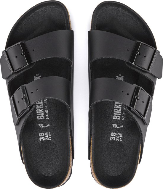 Birkenstock Arizona Slippers Triple Black Regular-fit | Zwart | Imitatieleer | Maat 40 | 1019098