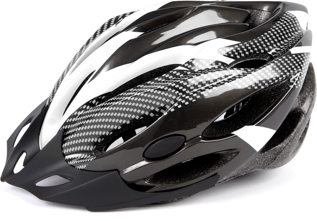 Bol.com Mirage Allround Fietshelm - Maat L/XL (58 t/m 62 CM) - Zwart / Wit aanbieding