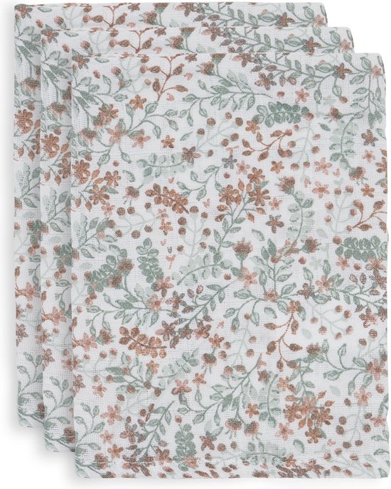Jollein - Baby Hydrofiel Washandje Bloom - Katoen - 3 Stuks - 15x70cm van Jollein — afbeelding 2