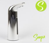 Max Silver Pro - Automatische Zeepdispenser voor Desinfecterende Soopz Max Silver Pro - Automatische zeepdispenser - No touch sensor – Zilver/Chrome - 400ml – Zeeppompje