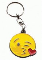 Emoji metalen sleutelhanger - blowing a kiss