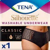 TENA Silhouette Noir - Classic - wasbaar absorberend ondergoed - incontinentie - S, M, L, XL