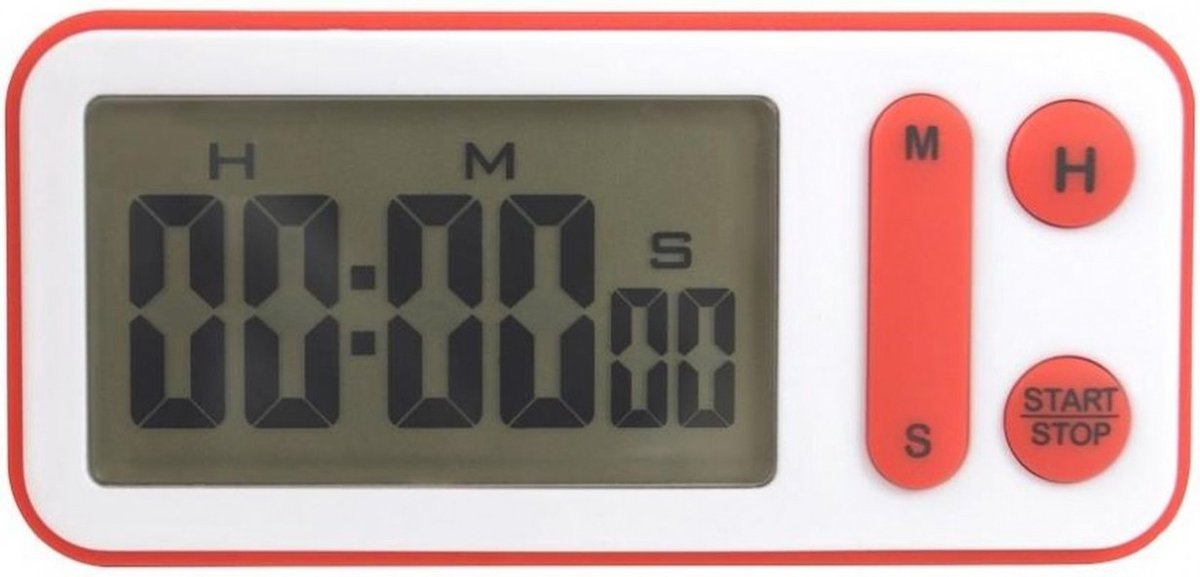 Saro Digitale timer - groot scherm - eenvoudige bediening - luide beltoon - magnetische houder - ideaal voor combisteamer en frituren -Model 4740
