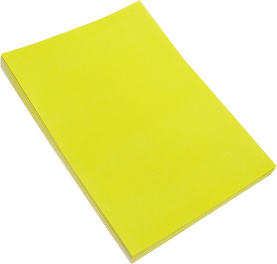 BeMatik - Gele ronde stickers voor A4 63,5 mm 100 vellen | bol
