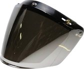 U flip up 3 knop vizier helm zilver reflectie | helmvizier