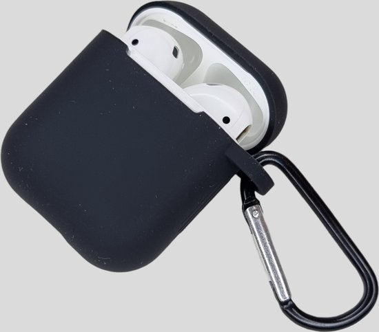 siliconen hoesje Airpod case - beschermhoesje voor je Airpods - Zwart - Merkloos