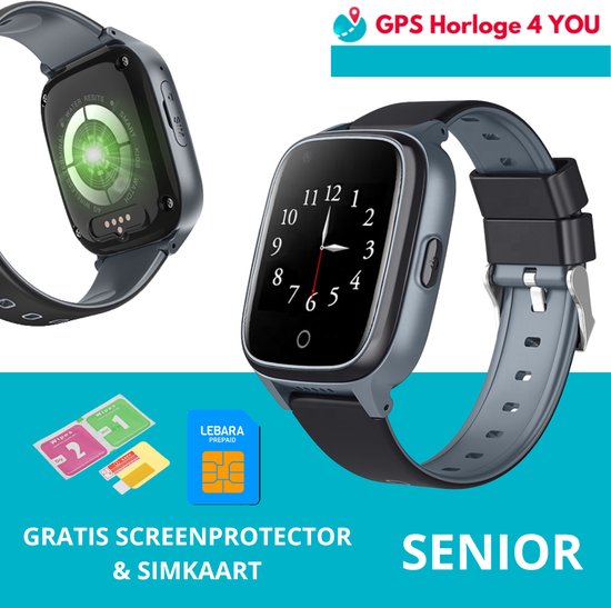 GPS Horloge 4 YOU - GPS Horloge Senior - Smartwatch voor Ouderen -  Persoonlijke | bol.com