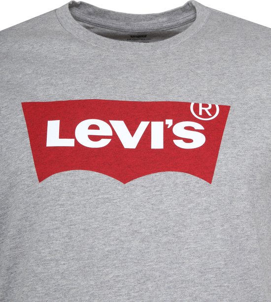 Levi's - T-shirt Logo Print Graphic Grijs - Maat M - Slim-fit | bol.com