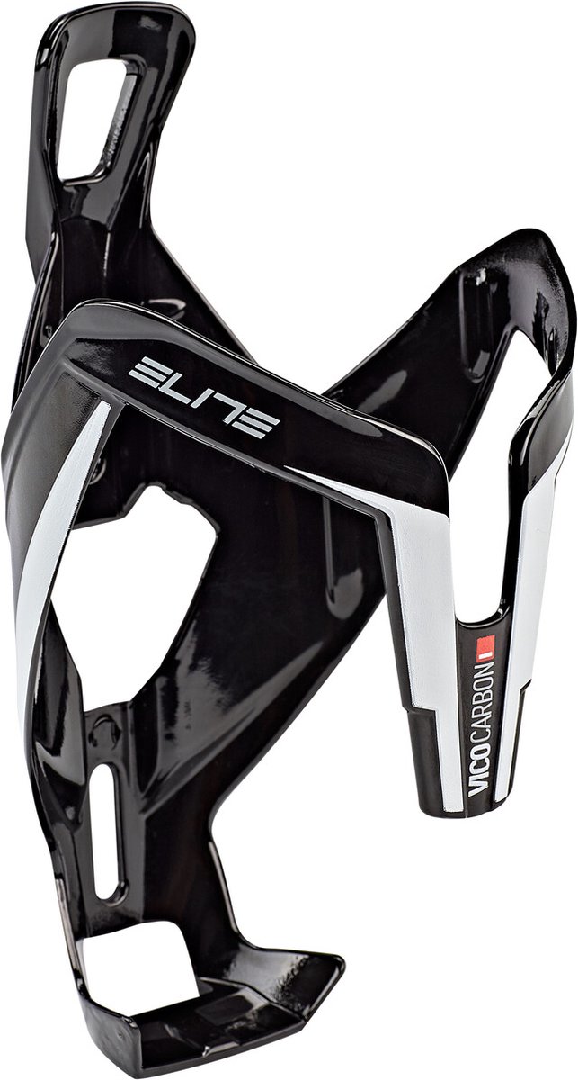 Elite Vico Bidonhouder Carbon, Glossy White Graphic van Elite — afbeelding 2