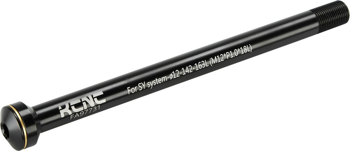 Kcnc Kqr08 Al6061 Dt Swiss/syntace Achteras Met Steekas Zwart 12 x 142 mm